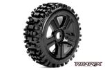 R5002-b Rhythm 1/8 Wheel / Tyre Blk 17mm