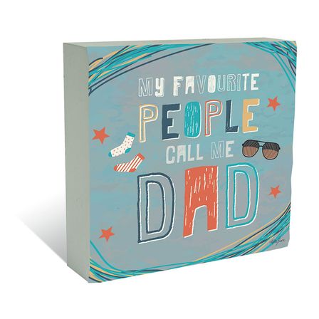 Plaque Block 40x40 Fathers Day