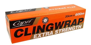 CLINGWRAP FILMCAPRI 33CM 600M IN DISPENSER 1/ONLY 6/CTN