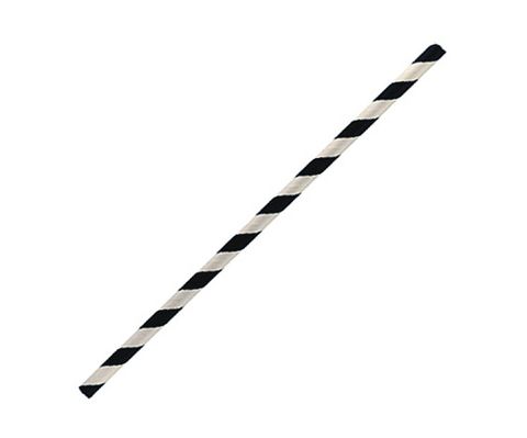 PAPER STRAW WRAPPED BLACK REGULAR 1000/CTN *ORDER IN*