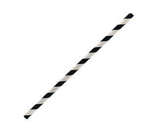 PAPER STRAW WRAPPED BLACK REGULAR 1000/CTN *ORDER IN*