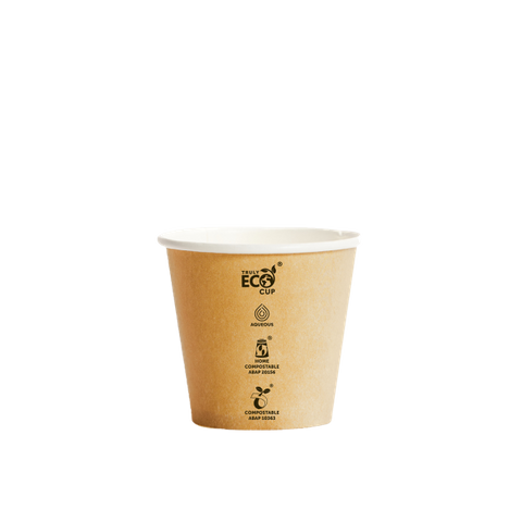 8oz KRAFT TRULYECO S/WALL CUP 50PK 20PKS/CTN