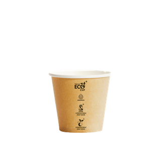 8oz KRAFT TRULYECO S/WALL CUP 50PK 20PKS/CTN