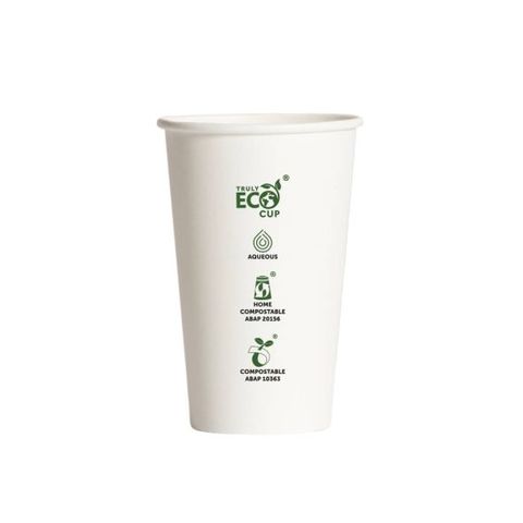 16oz WHITE TRULY ECO S/WALLCUP 50PK 20PKS/CTN