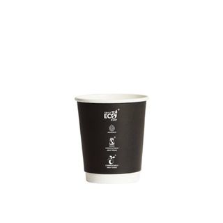 8oz BLACK TRULYECO D/WALL CUP 25PK 20PKS/CTN