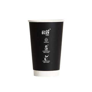 16oz BLACK TRULY ECO D/WALLCUP 25/PK 20PKS/CTN