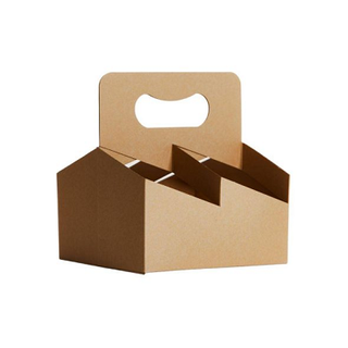 4 CUP HANDLE CARRY TRAY CARDBOARD 200/CTN *ORDER IN*