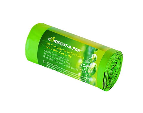 140lt COMPOSTABLE BIN LINER 10 BAGS/ROLL   10ROLLS/CTN