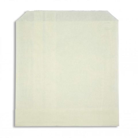 1/2 SQUARE WHITE GREASEPROOF BAGS 160x140 500/PK