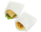 1/2 SQUARE WHITE GREASEPROOF BAGS 160x140 500/PK