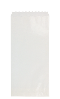 SATCHEL CUTLERYBAGS WHITE PAPER 260x75x40mm 1000/PK