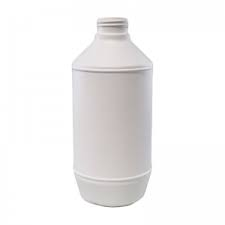 1lt PLASTIC ROUND BOTTLE WHITE 38mm 1/ONL 107/CT