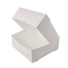 WHITE CAKE BOX13X13X4 50/PK