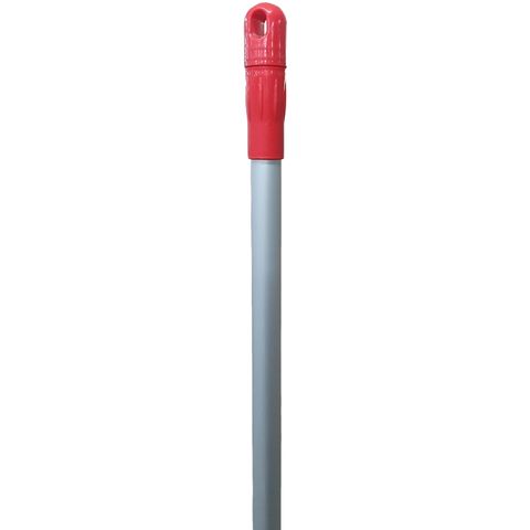 ALUMINIUM HANDLE WITH THREAD RED 25x1450mm  1 ONLY 6/CTN