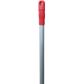 ALUMINIUM HANDLE WITH THREAD RED 25x1450mm  1 ONLY 6/CTN