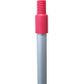 ALUMINIUM HANDLE WITH THREAD RED 25x1450mm  1 ONLY 6/CTN