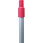 ALUMINIUM HANDLE WITH THREAD RED 25x1450mm  1 ONLY 6/CTN