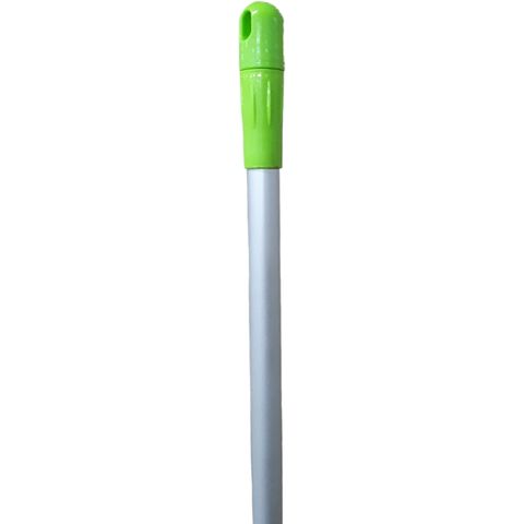 ALUMINIUM HANDLE WITH THREAD GREEN 25x1450mm  1 ONLY 6/CTN