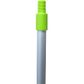 ALUMINIUM HANDLE WITH THREAD GREEN 25x1450mm  1 ONLY 6/CTN