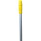 ALUMINIUM HANDLE WITH THREAD YELLOW 25x1450mm  1 ONLY 6/CTN