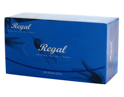 FACIAL TISSUE 200's REGAL 1/PK  32PKS/CTN