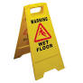 SIGN STOP CAUTION WET FLOOR 1 ONLY 10/CTN