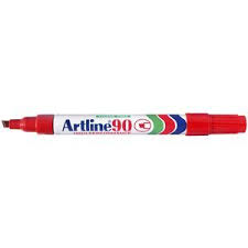 MARKER RED CHISEL ARTLINE 90 1/ONLY 12/BOX **DNR**