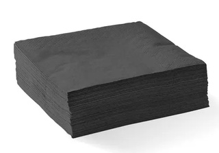 NAPKIN COCKTAIL2 PLY BLACK 250/PAK 8PAK/CTN