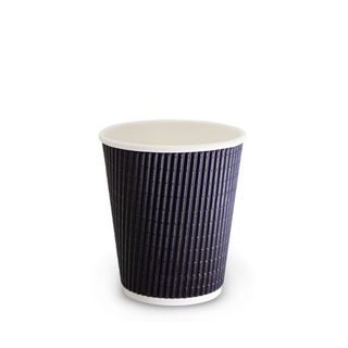 8oz BLACK TRI WALL CUP (90mm) 25/PK 20PKS/CTN