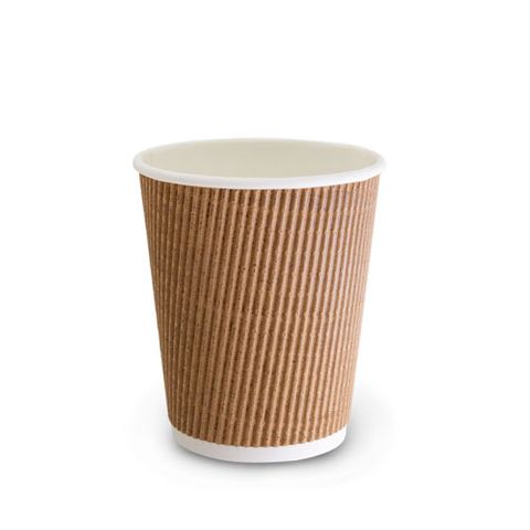 12oz BROWN TRIWALL COFFEE CUP 25/PAK 20PAK/CTN