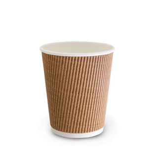 12oz BROWN TRIWALL CUP (90mm) 25/PK 20PKS/CTN