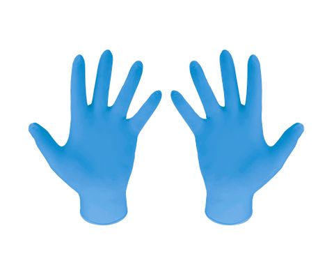 GLOVES LARGE BLUE POWDER FREE  100PK   10PKS/CTN