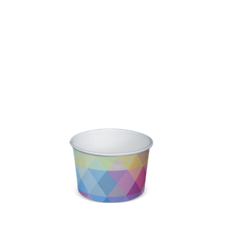 3oz GLACIER  PAPER ICE CREAM CUP 50/PAK 20PAK/CTN