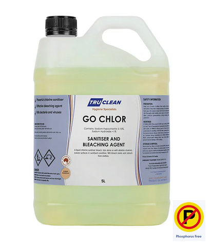 GO CHLOR - CONCENTRATED CHLORINE BLEACH 5lt