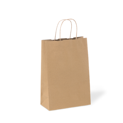 No16 SMALL BROWN T/HANDLE  BAG 355x240x120 50/PAK 5PAK/CTN