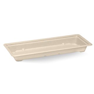 SUSHI TRAY BAMBOO LONG 221x92x22 50/PAK 12PAK/CTN