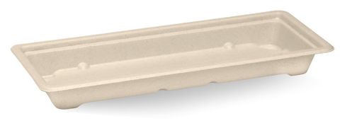 SUSHI TRAY BAMBOO LONG 221x92x22 50/PAK 12PAK/CTN