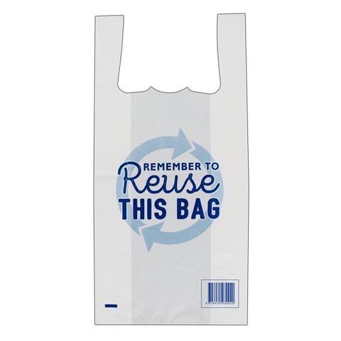 SINGLET BAG RE-USEABLE MEDIUM 500x250x124mm 100/PK 10PKS/CT