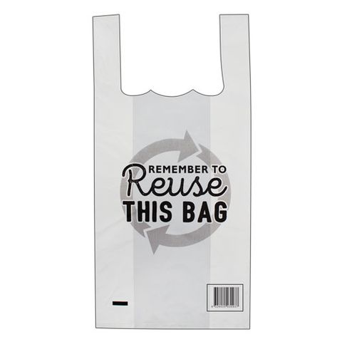 SINGLET BAG RE-USEABLE SMALL 400x175x125mm 100PK  15PKS/CTN