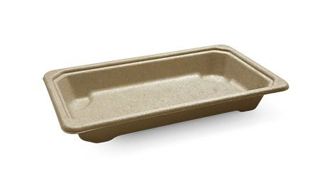 SUSHI TRAY BAMBOO SMALL 163x88x21 50/PAK 12PAK/CTN