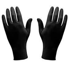 GLOVES NITRILEXLARGE BLACK P/FREE 100/PK 10PKS/CTN