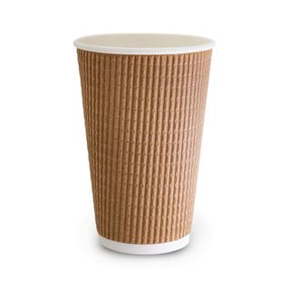 16oz BROWN TRIWALL CUP (90mm) 25PK   20PKS/CTN