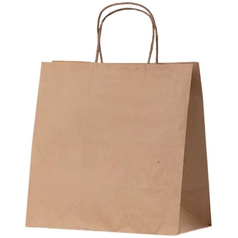 TAKEAWAY KRAFTBAG SML HANDLED 280x280x150 50PK  5PKS/CTN