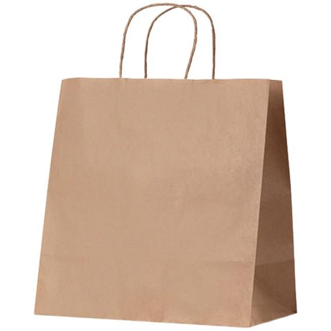 KRAFT BAG TAKEAWAY MEDIUM 330x320x170 50/PAK 5PAK/CTN