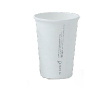 10oz WHITE PLASINGLE WALL CUP (80mm) 50/PK 20PKS/CTN