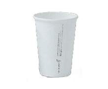 10oz WHITE PLAS/WALL CUP (80mm) 50PK   20PKS/CTN