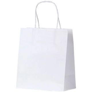 TODDLER WHITE KRAFT BAG HANDLE 200x170x100 50PK  10PKS/CTN