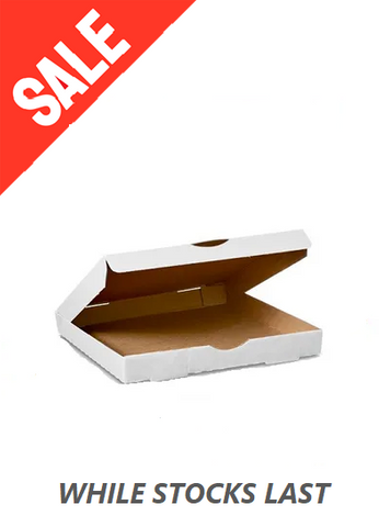 PIZZA BOX WHITE6.5 INCH 100/PK **SALE**