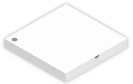 PIZZA BOX WHITE6.5 INCH 100/PK