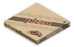 PIZZA BOX PRINTED 12 INCH 100/PK